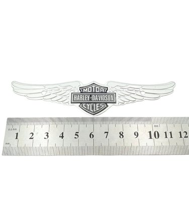 Шильдик (120*30мм) на бензобак (емблема) Harley-Davidson крила 6922-3 фото