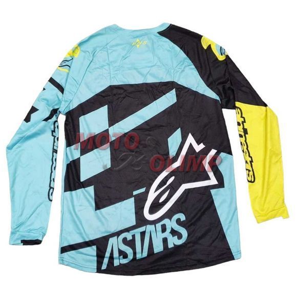 Мото джерсі Alpinestars, жовто-голубий, р.XXL 3812 фото