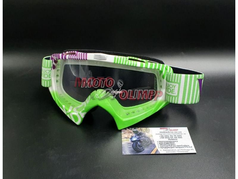 Мото окуляри (маска) Vega щелена з прозорою лінзою 6801 фото
