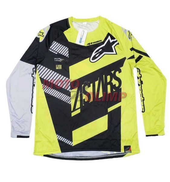 Мото джерсі Alpinestars, чорно-лимонний, р.XXL 3813 фото