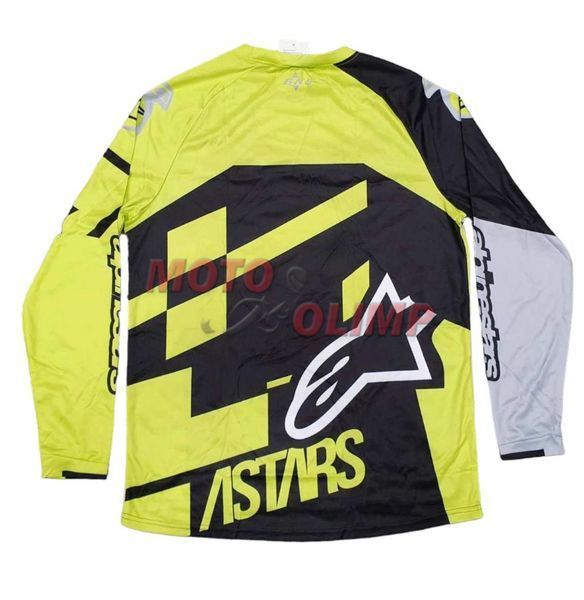 Мото джерсі Alpinestars, чорно-лимонний, р.XXL 3813 фото