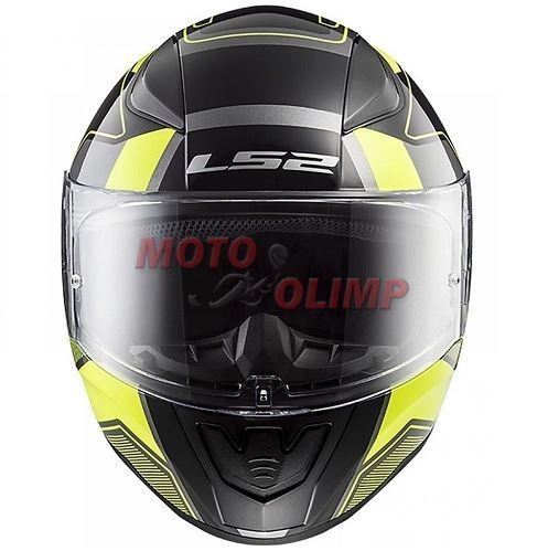 Шолом інтеграл LS2 FF353 Rapid Carrera HI-Vis Black/Yellow/Grey 2323 фото