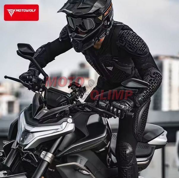 Мото черепаха Motowolf (захист тіла, чорна) на мотоцикл кросс р.XL-3XL, p.XL 10111-1 фото