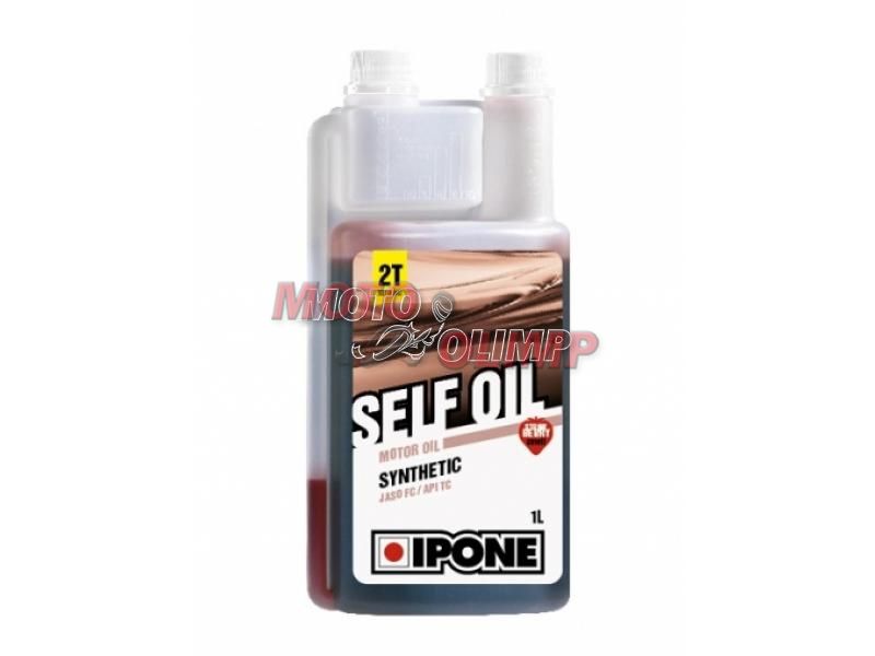 Напівсинтетична олія 2т Self Oil із запахом полуниці 1л. для мотоциклів та скутерів 2794 фото