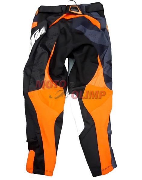 Костюм кросовий КТМ штани та джерсі для мотокросу (чорний), р.М 3218 фото