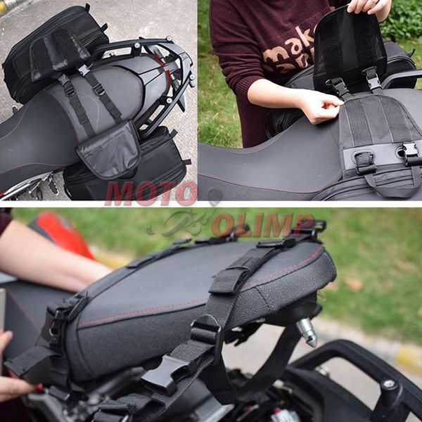 Кофри текстильні на мотоцикл Komine бокові сумки КАРБОН 3948 фото