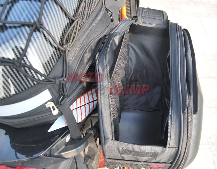 Кофри текстильні на мотоцикл Komine бокові сумки КАРБОН 3948 фото