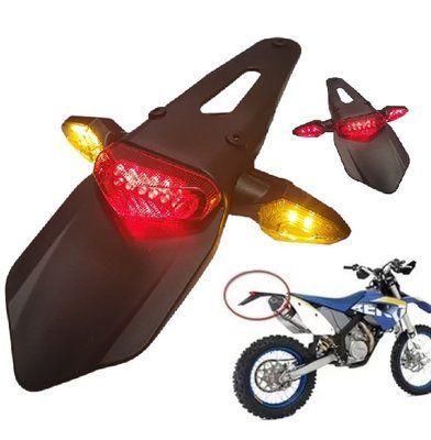 Стоп з поворотами Led універсальний на кросовий мотоцикл пітбайк 3757-10064-1 фото