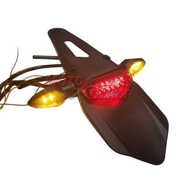 Стоп з поворотами Led універсальний на кросовий мотоцикл пітбайк 3757-10064-1 фото