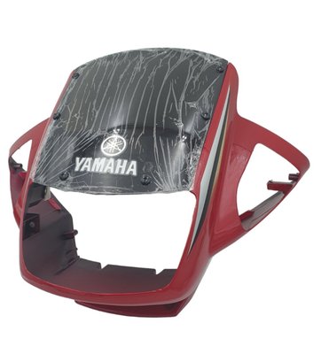 Обтічник (передній пластик) під квадратну фару Yamaha YBR 125, темно-червоний 4275-4 фото