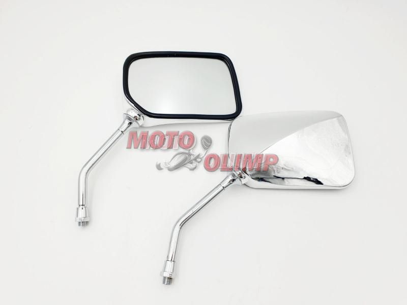 Комплект хромованих дзеркал на Honda CB-400 та інші моделі 2231-2 фото