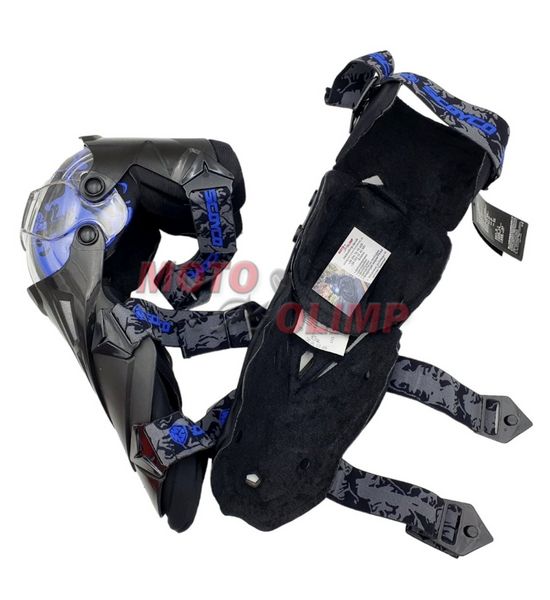 Наколінники шарнірні Scoyco K12 сині, захист колін на мотоцикл 3659-3 фото