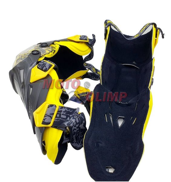 Наколінники шарнірні Scoyco K12 жовті, захист колін на мотоцикл 3659-4 фото