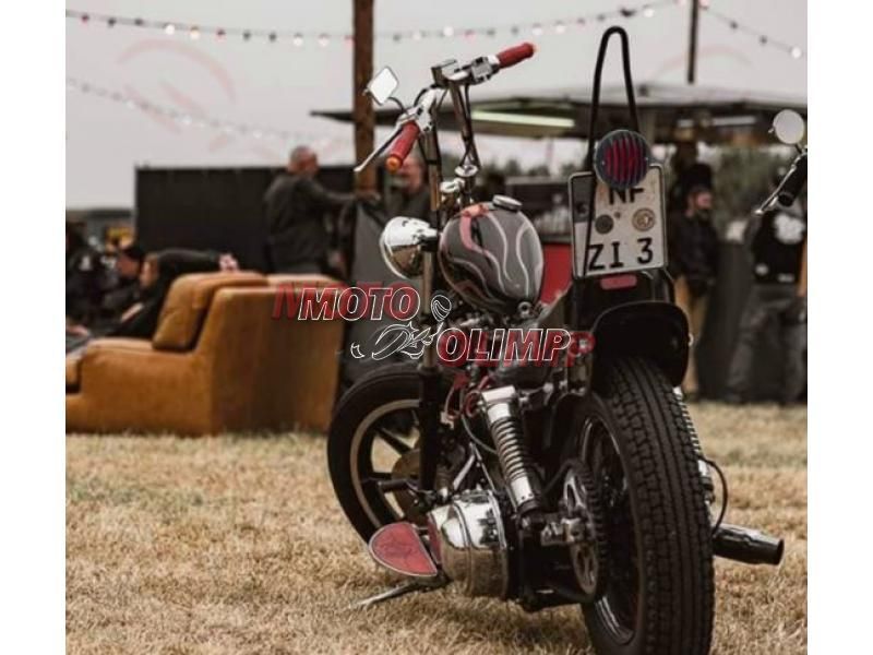 Стоп сигнал круглий на мотоцикл Castom Cafe racer 7093 фото