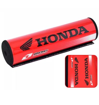 Подушка Honda з чорними буквами 20х5см на кермо кросового мотоцикла 4108-5 фото