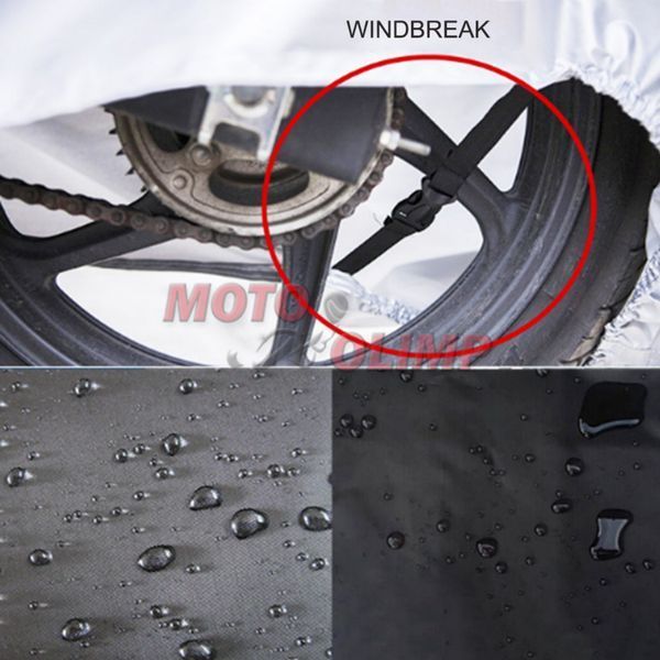 Чохол-тент плотность 210 D Oxford для мотоцикла р.XXL (210-220см) 9400 фото