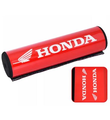Подушка Honda з білими буквами 20х5см на кермо кросового мотоцикла 4108-6 фото