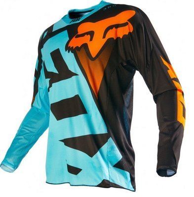 Мото джерсі FOX 360 NIRV JERSEY оранжево-голуба р.XXL 2809-3 фото
