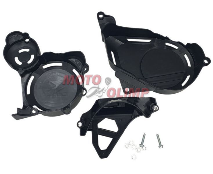 Захист двигуна ZONGSHEN 175FMM, PR300сс, SPARK SP300P, CB300 с баланс-валом (3шт) на мотоцикл  10142 фото