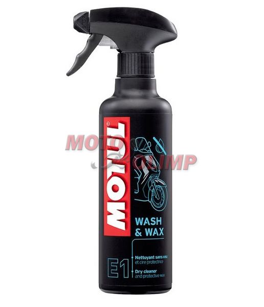 Засіб для миття та полірування мотоциклів E1 WASH & WAX (400ML) MOTUL 1130 фото