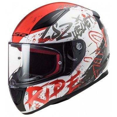 Шлем LS2 FF353 Rapid Naughty White/Red 8363 фото