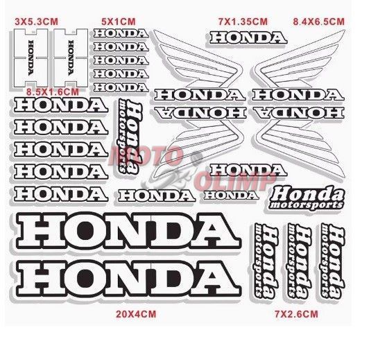 Наклейки світловідбивні Honda на мотоцикл FG151 9226-1 фото