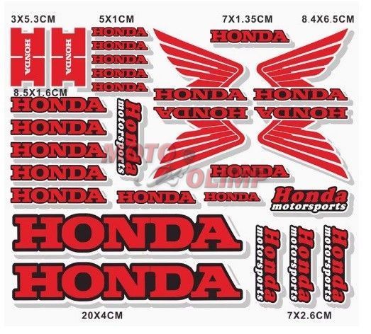 Наклейки світловідбивні Honda на мотоцикл FG152 9226-2 фото
