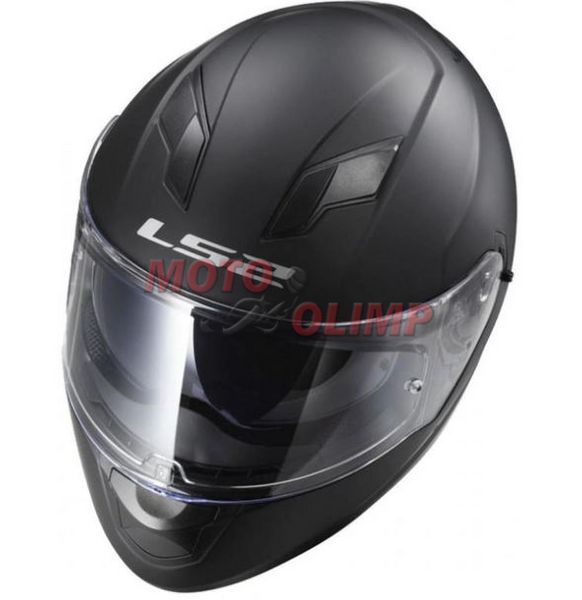 Шолом з окулярами LS2 FF320 Stream EVO Solid Black Matt 7186 фото