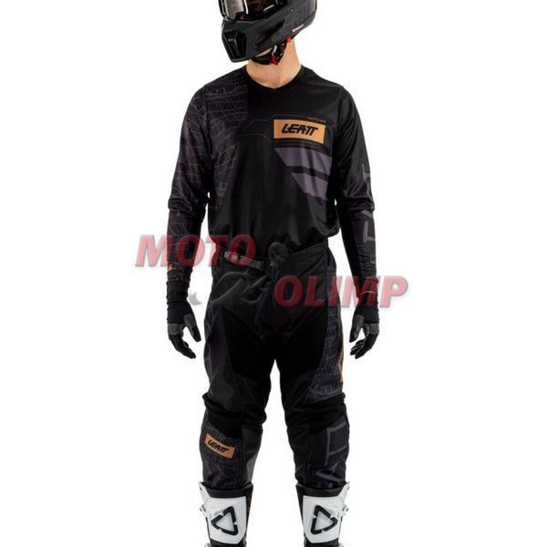 Костюм кросовий LEATT Ride Kit 3.5 штани та джерсі для мотокросу (чорний), р.L 9698 фото