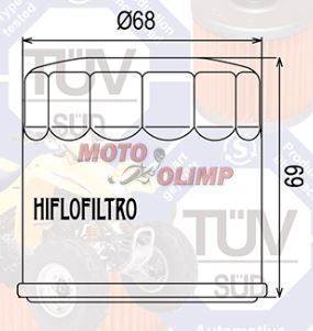 Масляний фільтр ATV SEGWAY 570cc Snarler AT5 AT6 F01G00500001 0180-011300-0B00 35223 LU022660 P003000152000000 10357 фото