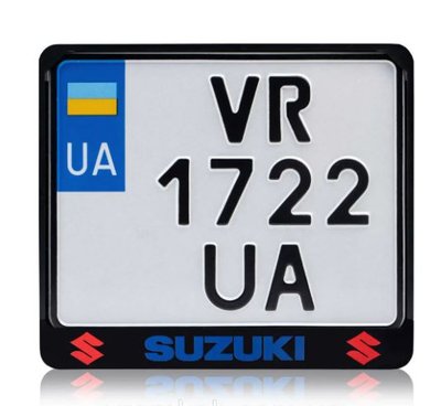 Рамка для номеру, пластик "Suzuki" 8757 фото