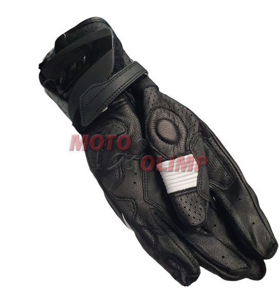 Мотоперчатки Alpinestars AX-18 Replica White Black високі шкіряні р.XL 9391-1 фото