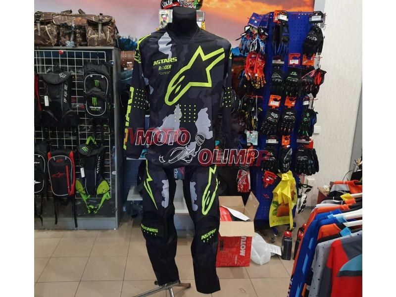 Кросовий костюм Alpinestars штани і джерсі для мотокросу 3605 фото