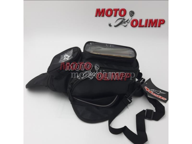 Сумка на бак мотоцикла на магнітах із чохлом для телефону Alpinestars 3124 фото